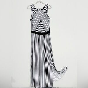 *Daisy Fuentes striped maxi tank dress S